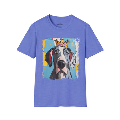 Great Dane Crowned T-Shirt – “Size Does Matter” Funny Dog Tee | Crowned & Connected Collection