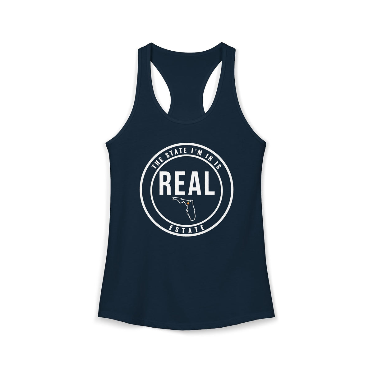 Georgia Real Estate Agent Racerback Tank | Fitted Women’s Real Estate Shirt | The State I’m In Is Real™