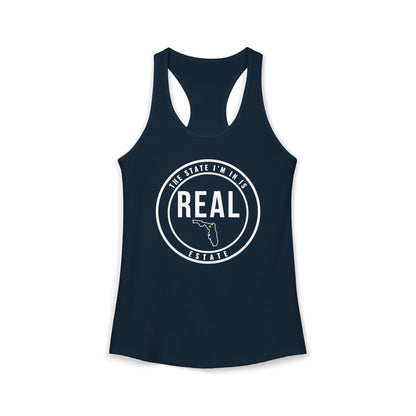 Georgia Real Estate Agent Racerback Tank | Fitted Women’s Real Estate Shirt | The State I’m In Is Real™
