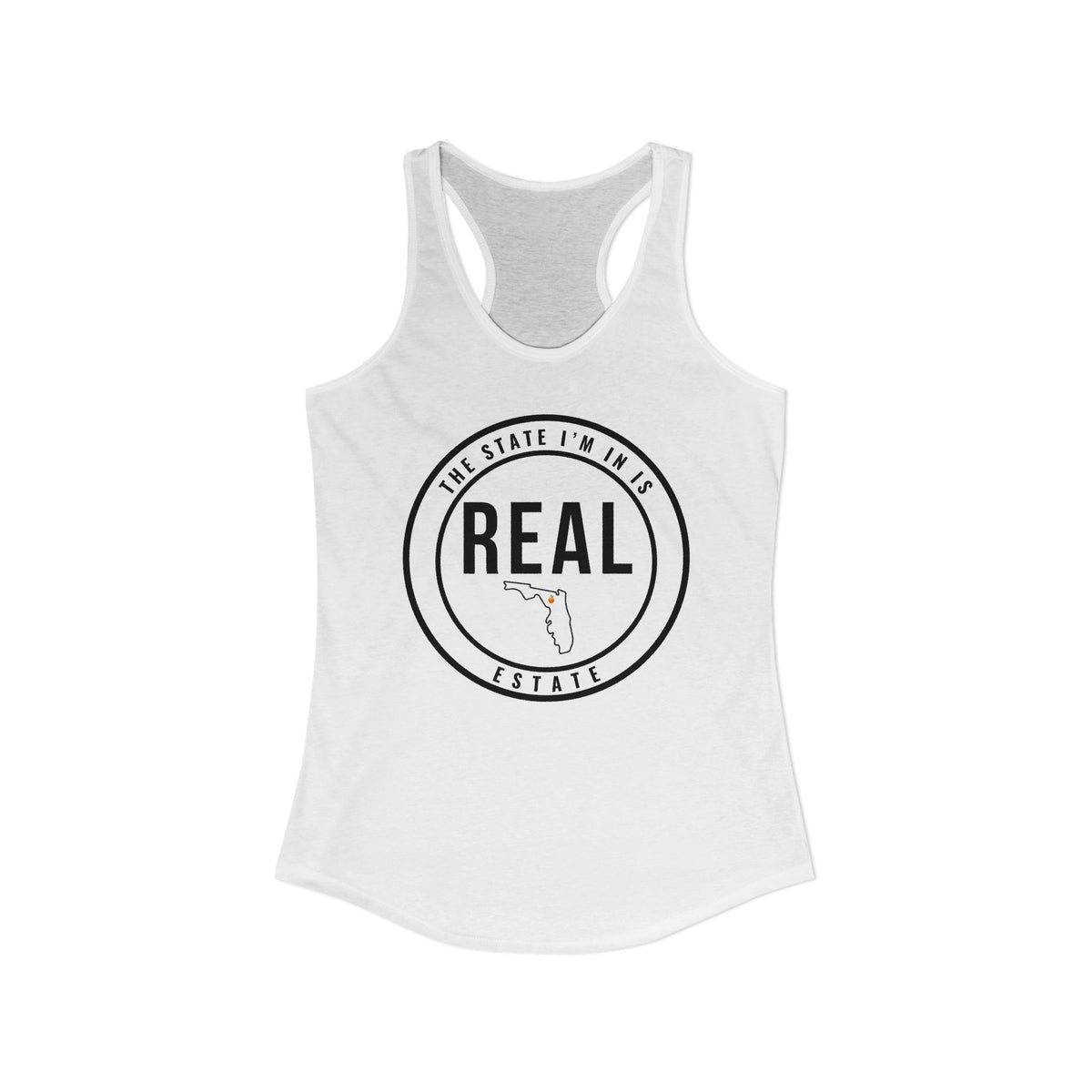 Georgia Real Estate Agent Racerback Tank | Fitted Women’s Real Estate Shirt | The State I’m In Is Real™