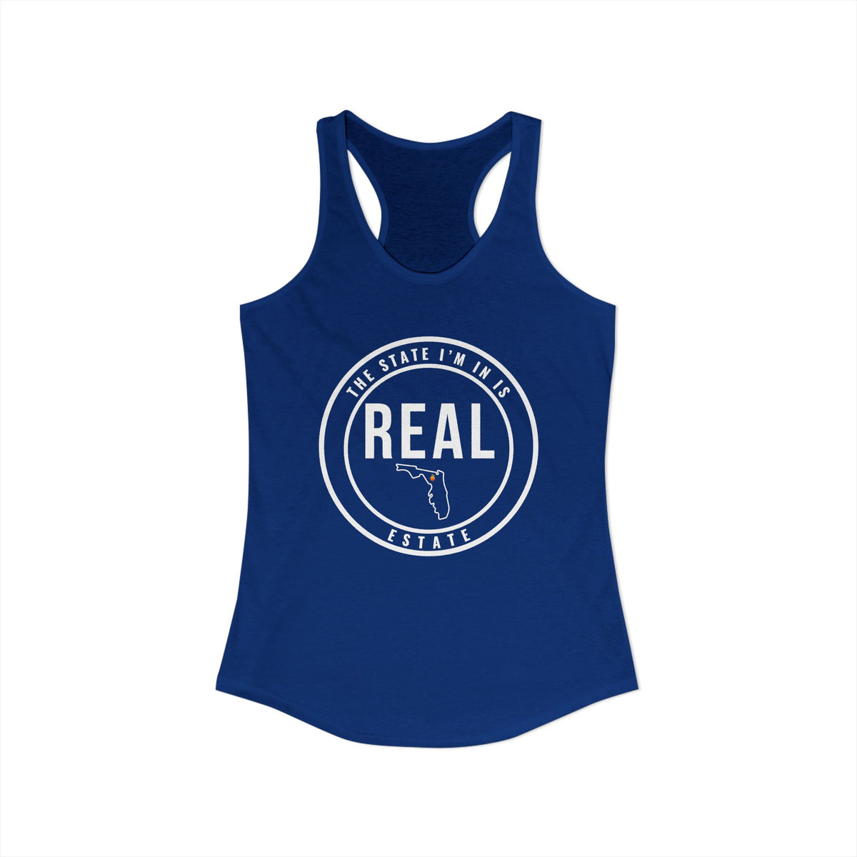 Georgia Real Estate Agent Racerback Tank | Fitted Women’s Real Estate Shirt | The State I’m In Is Real™