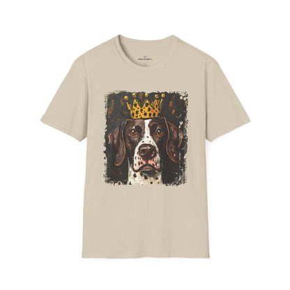 German Shorthair Pointer Crowned T-Shirt – “This Dog Won’t Hunt” Funny Dog Tee | Crowned & Connected Collection