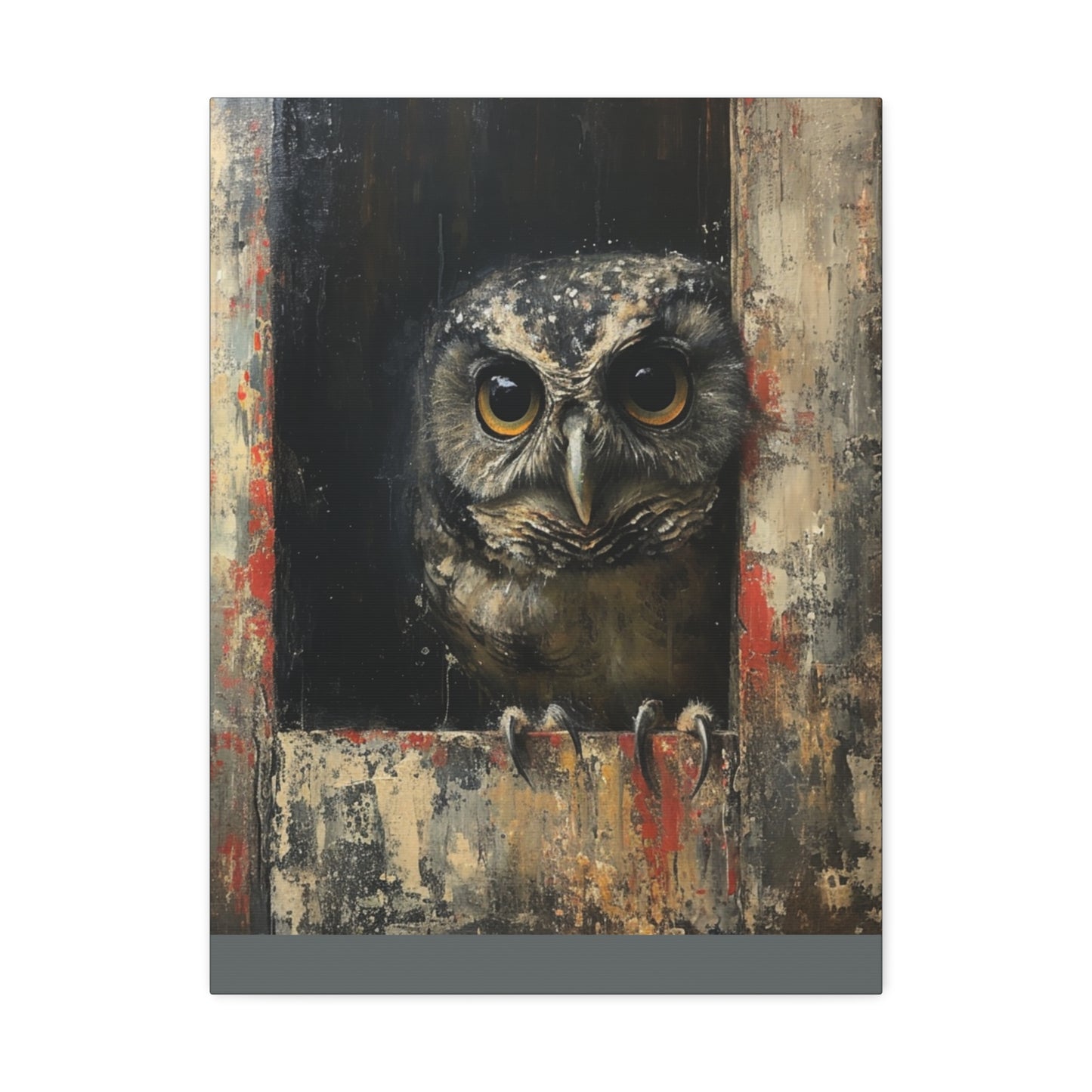 "Woody the Barn Owl" Canvas Art