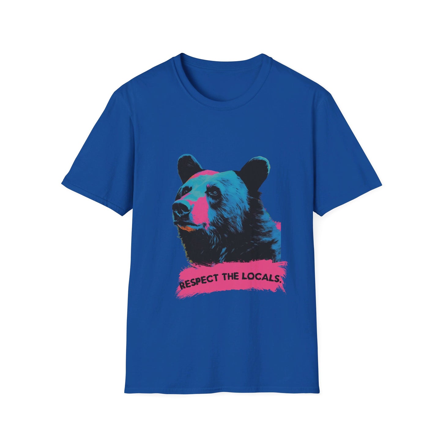 "Respect the Locals – The Vibrant Bear Tee"