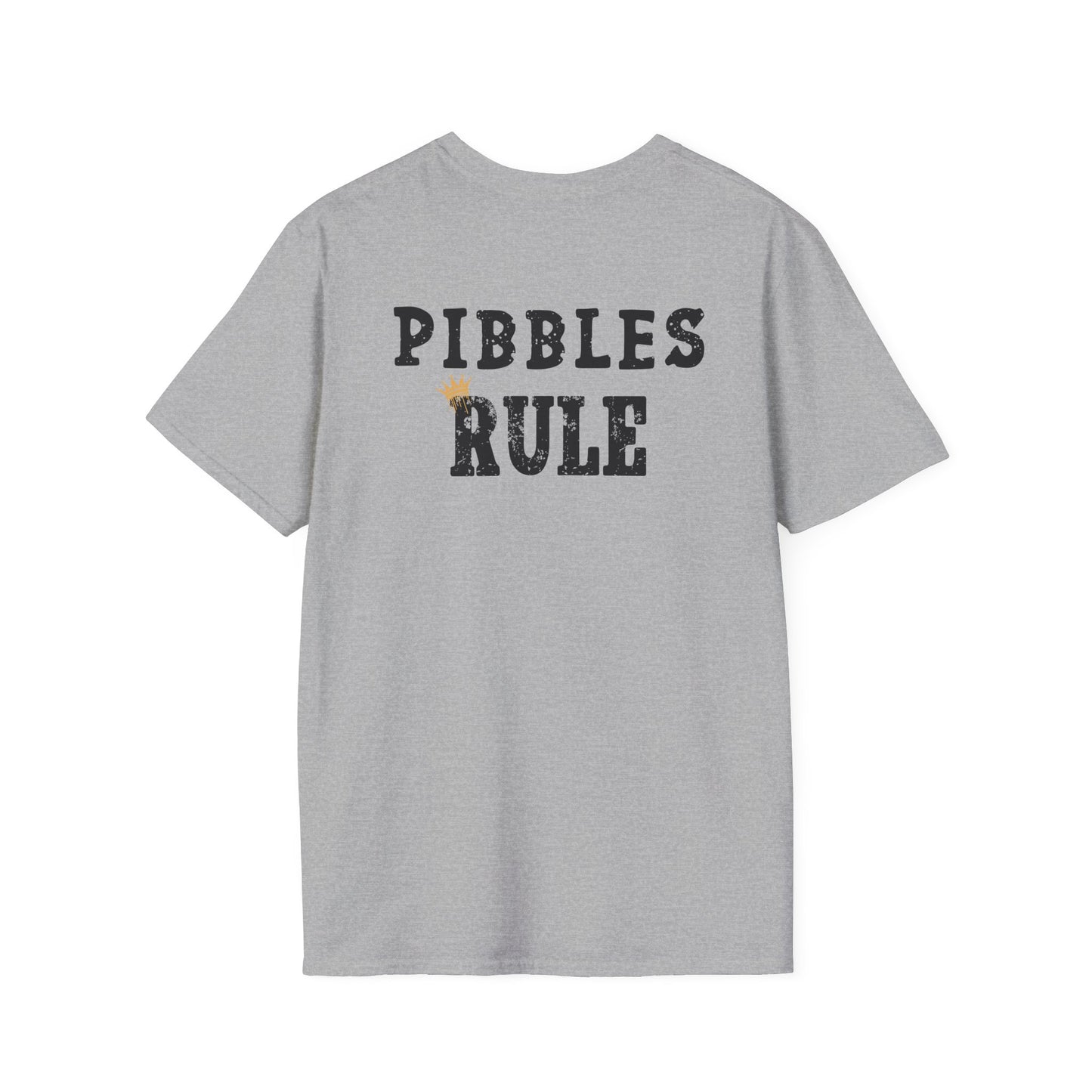 Pibbles Rule T-Shirt/Pit Bull T-Shirt/Crowned and Connected Collection