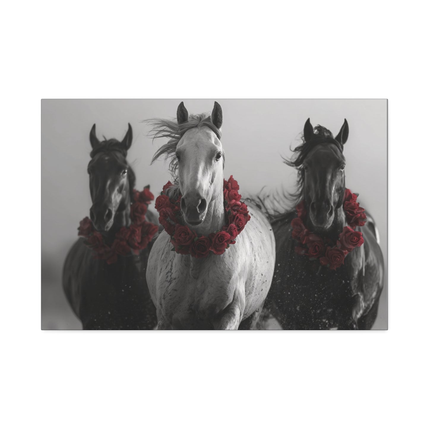 Gallop & Glory: Run the Red Reign – Canvas Wall Art