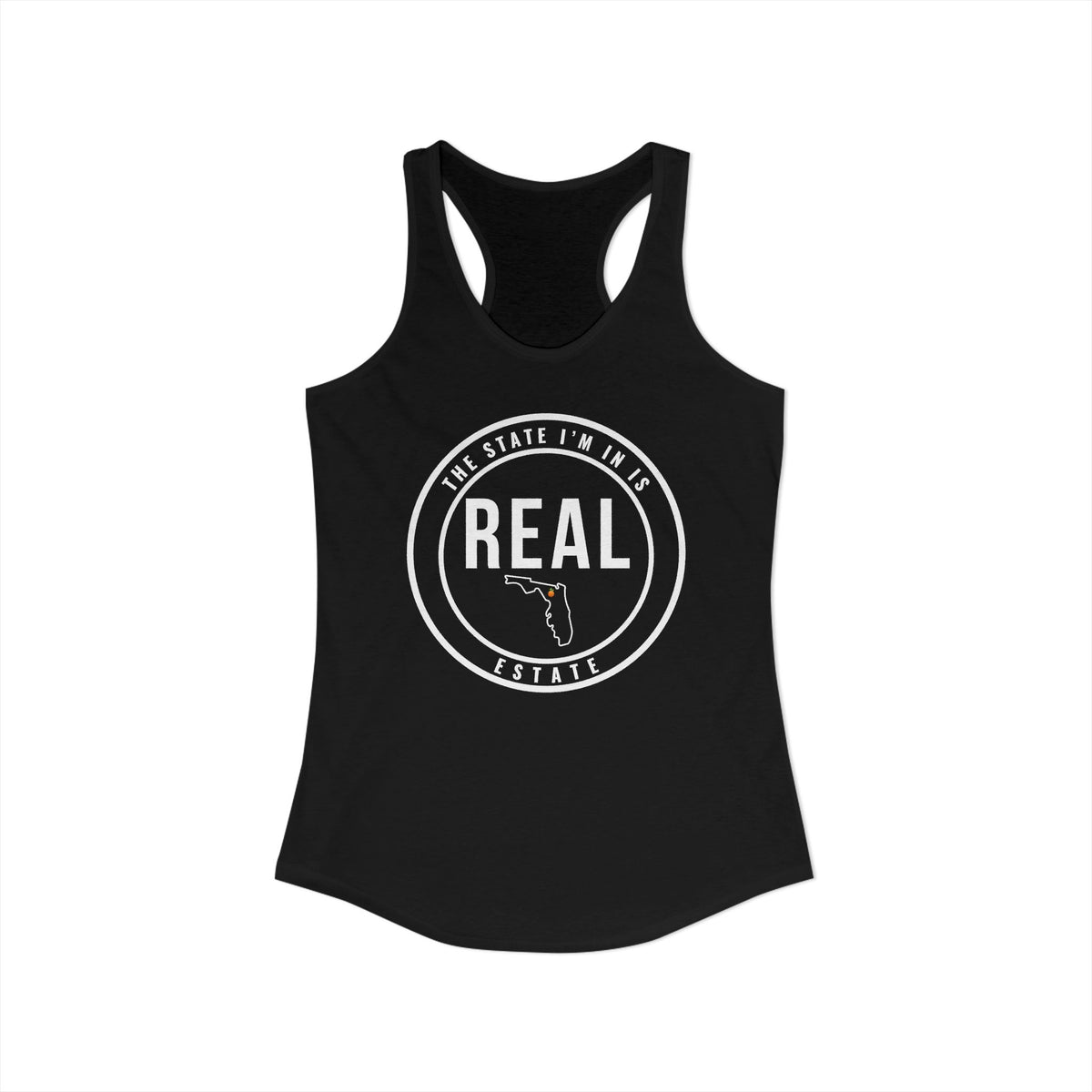 Georgia Real Estate Agent Racerback Tank | Fitted Women’s Real Estate Shirt | The State I’m In Is Real™