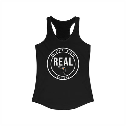 Georgia Real Estate Agent Racerback Tank | Fitted Women’s Real Estate Shirt | The State I’m In Is Real™