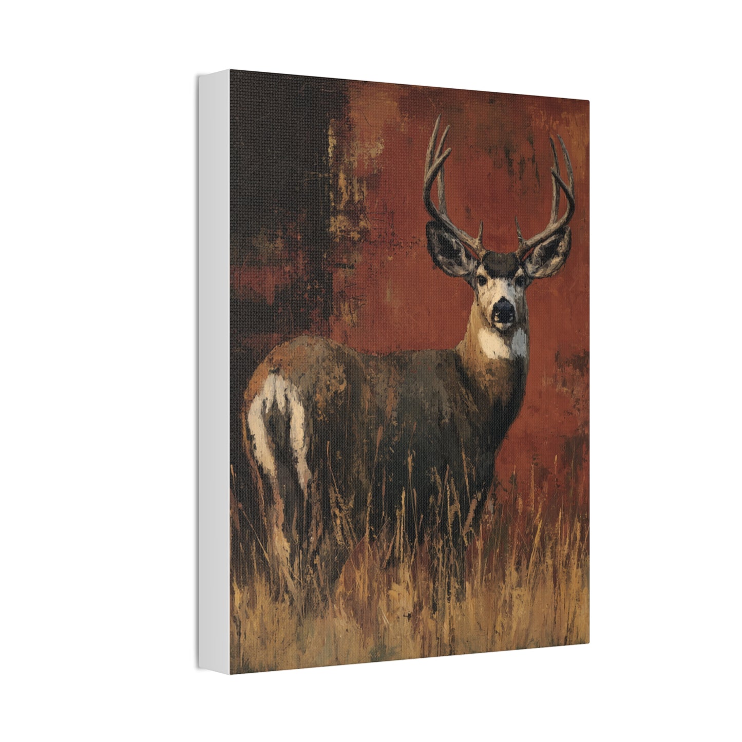 Benny - Abstract Deer Canvas Art