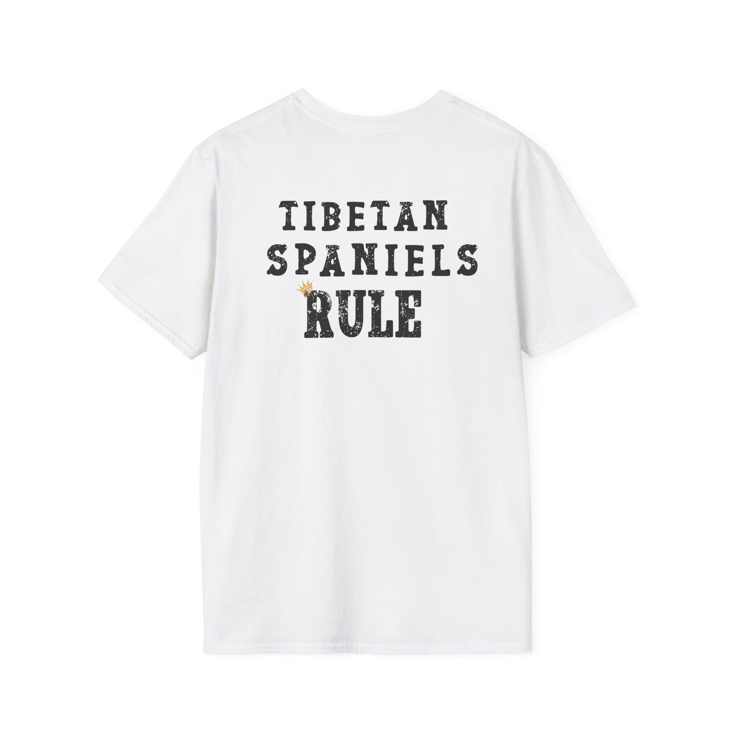 Tibetan Spaniels Rule T-shirt/ Funny Tibetan Spaniel Tee/Crowned and Connected Collection
