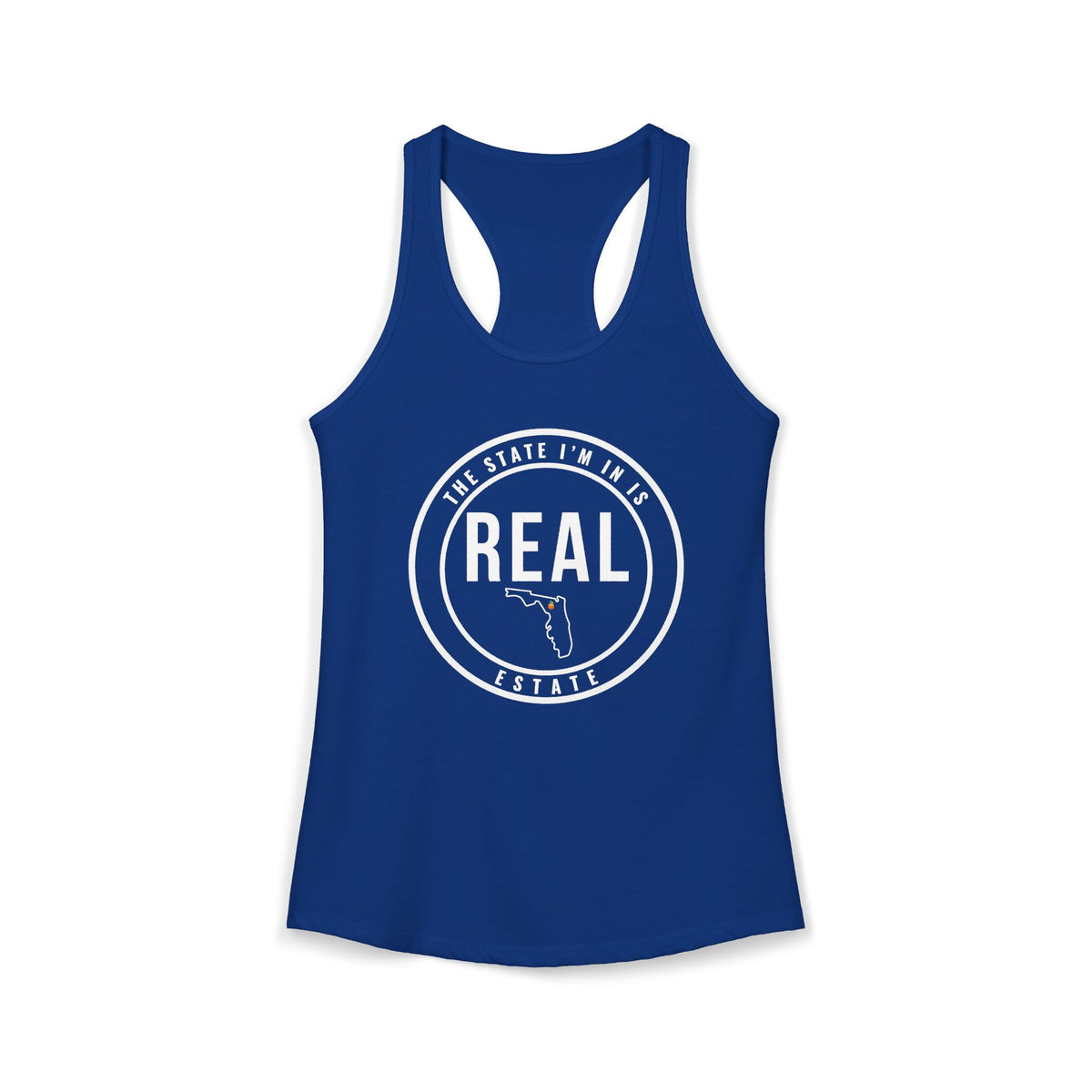 Georgia Real Estate Agent Racerback Tank | Fitted Women’s Real Estate Shirt | The State I’m In Is Real™