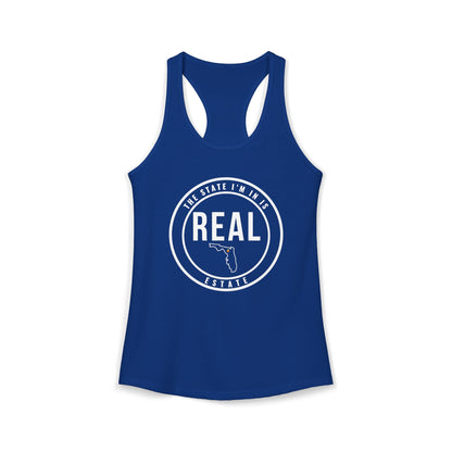 Georgia Real Estate Agent Racerback Tank | Fitted Women’s Real Estate Shirt | The State I’m In Is Real™