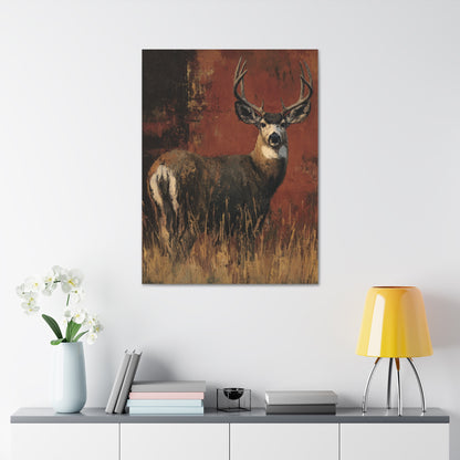 Benny - Abstract Deer Canvas Art