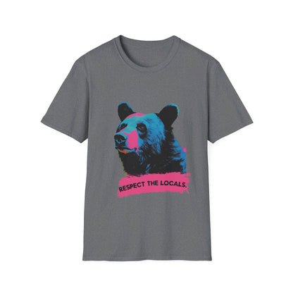 "Respect the Locals – The Vibrant Bear Tee"