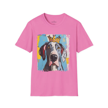 Great Dane Crowned T-Shirt – “Size Does Matter” Funny Dog Tee | Crowned & Connected Collection