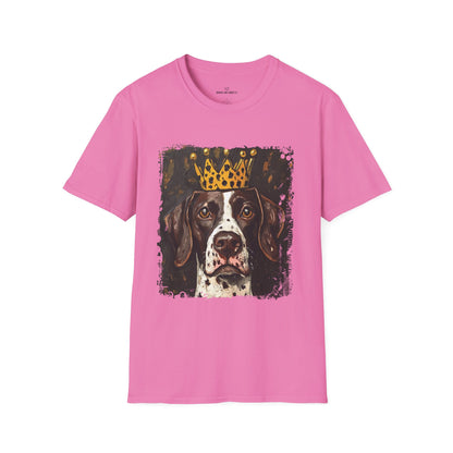 German Shorthair Pointer Crowned T-Shirt – “This Dog Won’t Hunt” Funny Dog Tee | Crowned & Connected Collection