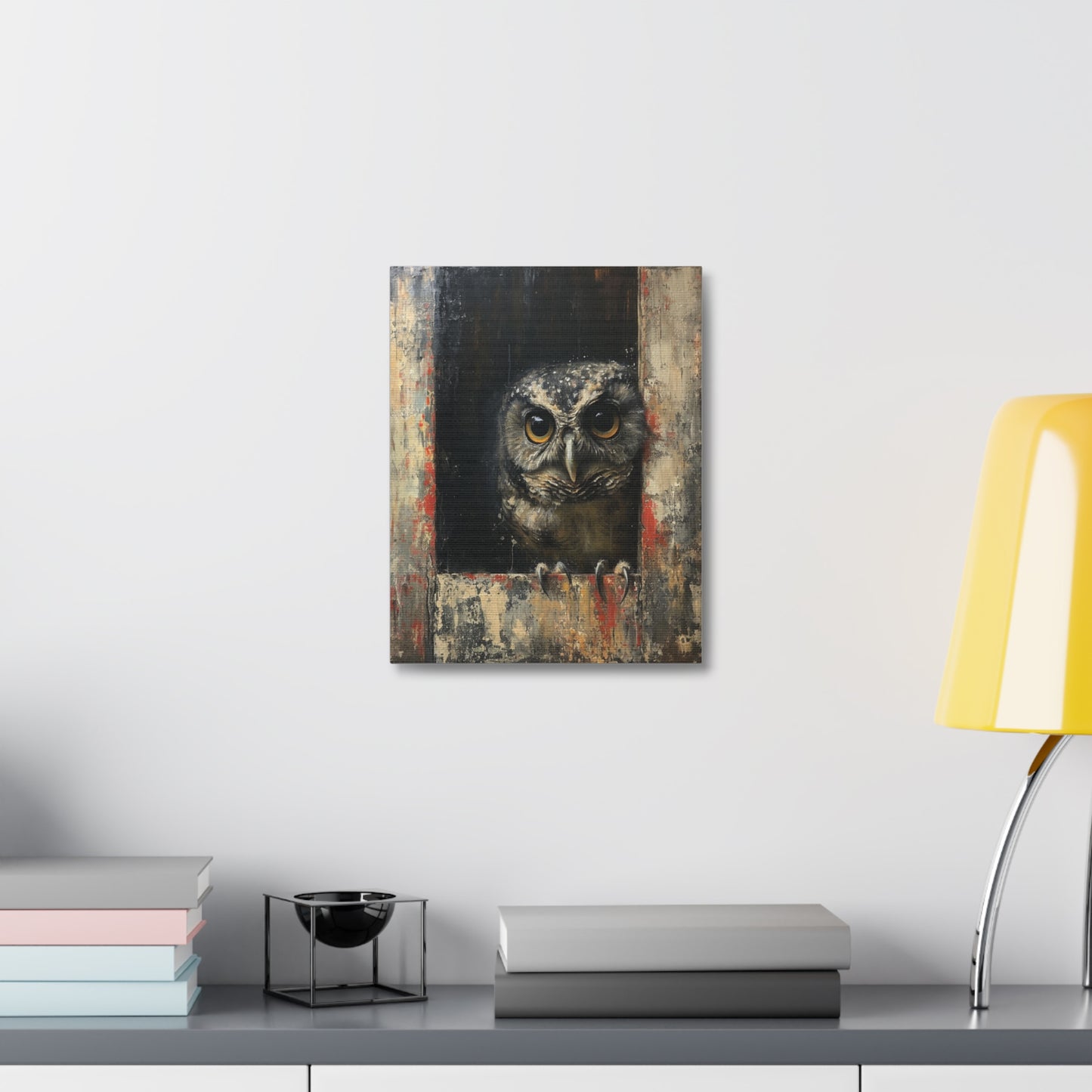 "Woody the Barn Owl" Canvas Art