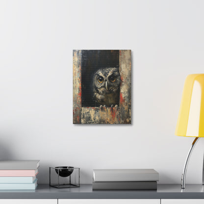 "Woody the Barn Owl" Canvas Art
