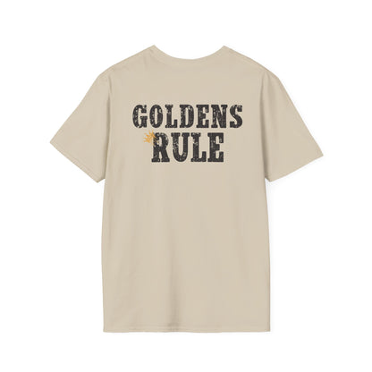 Goldens Rule T-shirt/ Funny Golden Retriever T-shirt/Crowned and Connected Collection