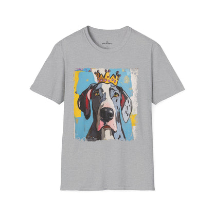 Great Dane Crowned T-Shirt – “Size Does Matter” Funny Dog Tee | Crowned & Connected Collection
