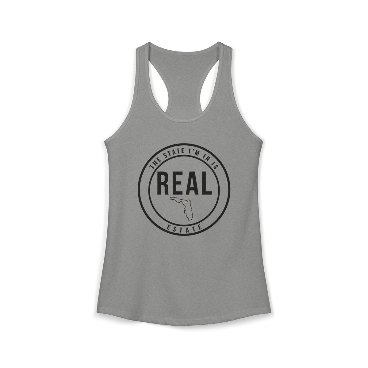 Georgia Real Estate Agent Racerback Tank | Fitted Women’s Real Estate Shirt | The State I’m In Is Real™