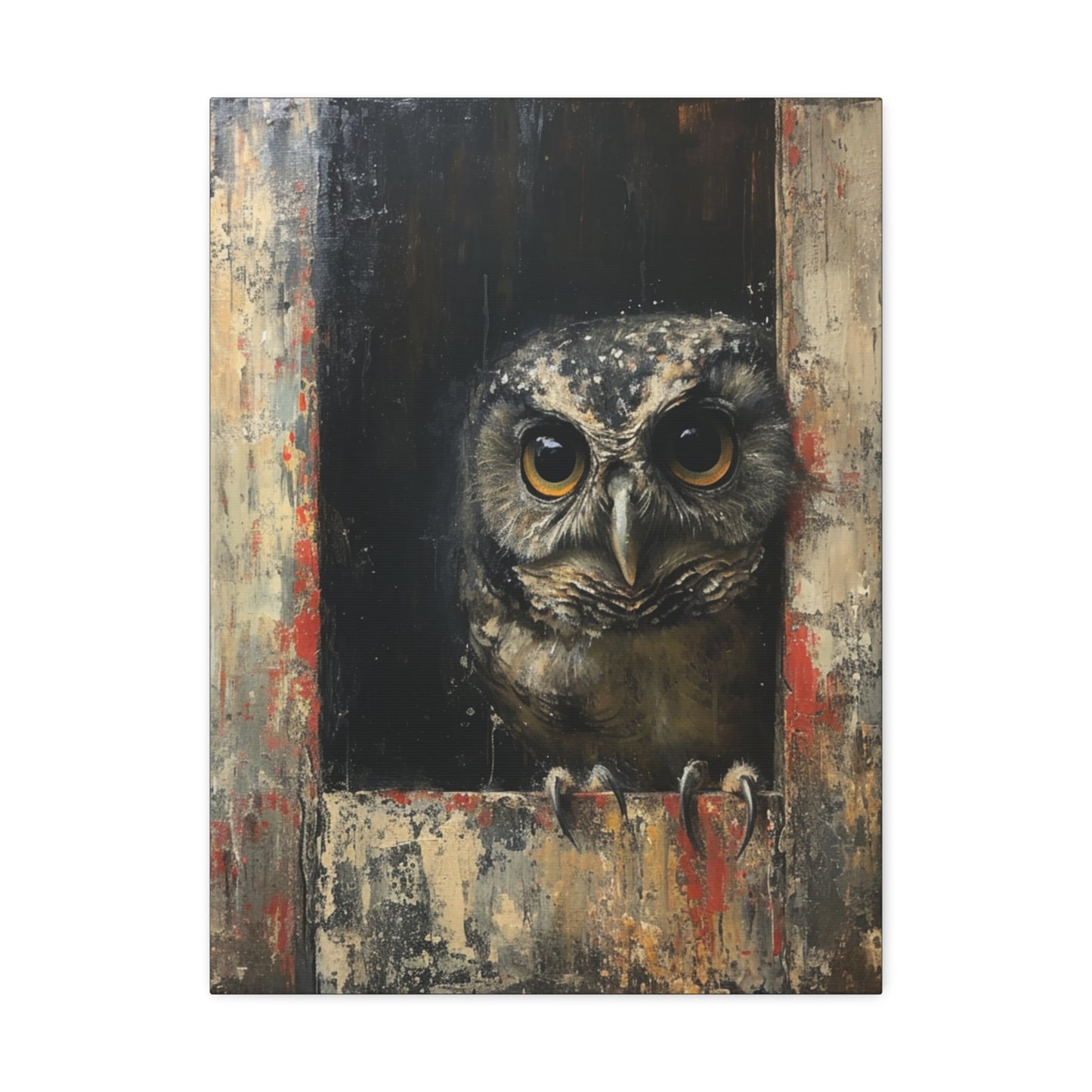 "Woody the Barn Owl" Canvas Art