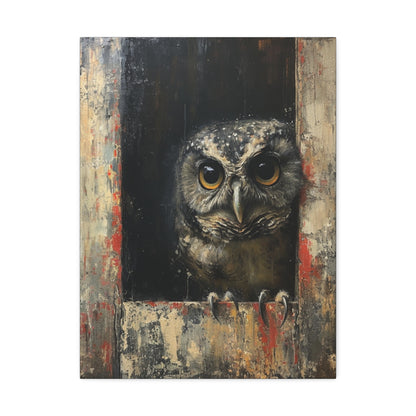 "Woody the Barn Owl" Canvas Art
