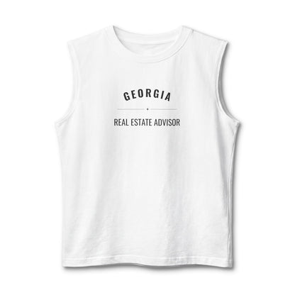 Georgia Real Estate Agent Muscle Tank | Unisex Real Estate Advisor Shirt | The State I’m In Is Real™