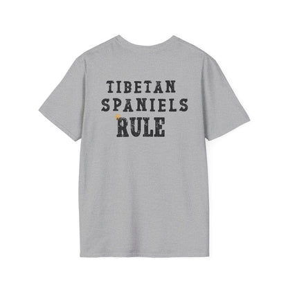 Tibetan Spaniels Rule T-shirt/ Funny Tibetan Spaniel Tee/Crowned and Connected Collection