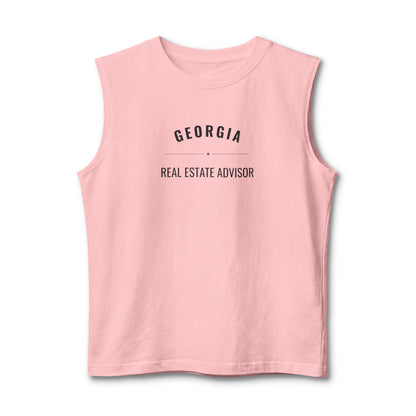 Georgia Real Estate Agent Muscle Tank | Unisex Real Estate Advisor Shirt | The State I’m In Is Real™