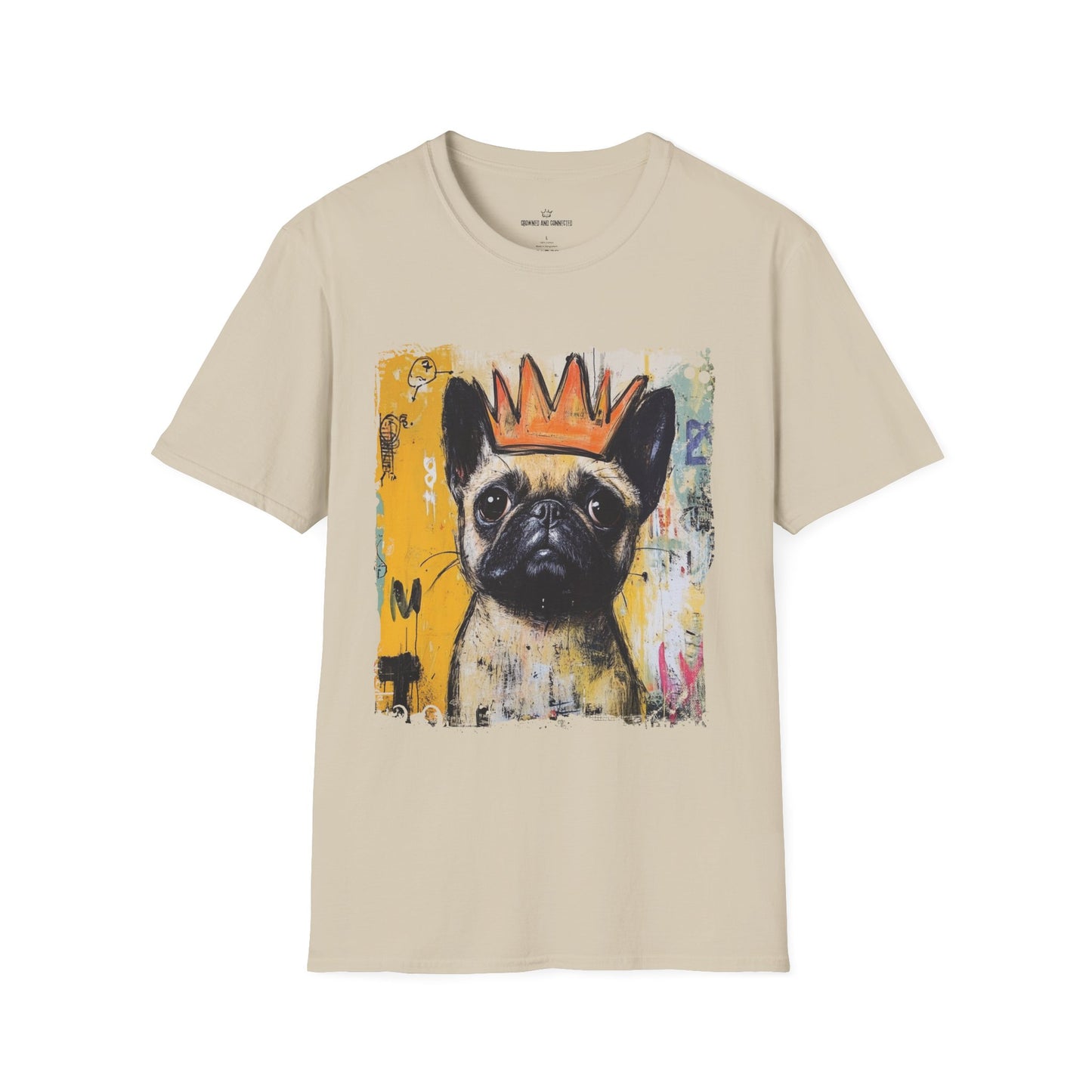 Pugs Rule Crown T-Shirt | Funny Pug Graphic Tee | Dog Lover Gift  Description/Crowned and Connected Collection