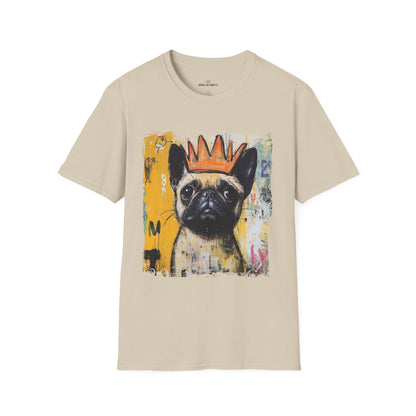 Pugs Rule Crown T-Shirt | Funny Pug Graphic Tee | Dog Lover Gift  Description/Crowned and Connected Collection
