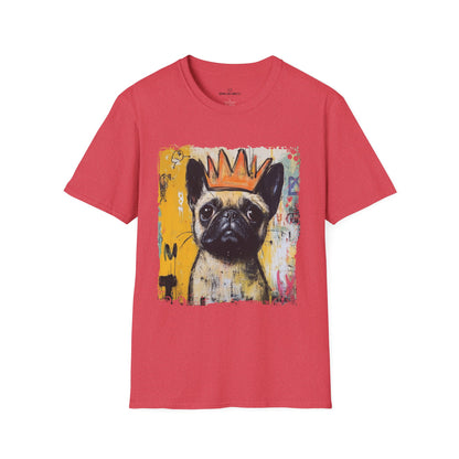 Pugs Rule Crown T-Shirt | Funny Pug Graphic Tee | Dog Lover Gift  Description/Crowned and Connected Collection