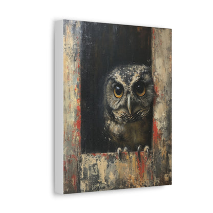"Woody the Barn Owl" Canvas Art