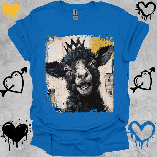 Black Sheep Crowned T-Shirt – Funny Animal Graphic Tee | Crowned & Connected Collection