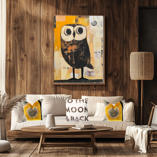 "Patty's Nightwatch" Owl Canvas art