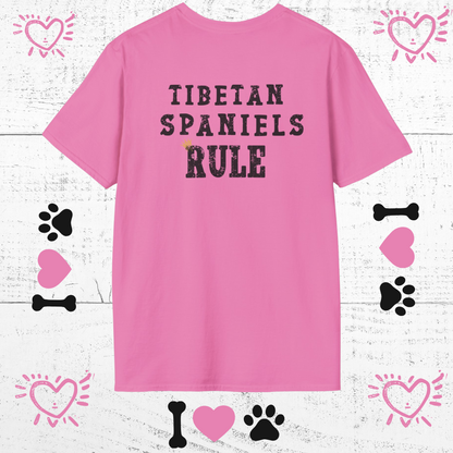 Tibetan Spaniels Rule T-shirt/Crowned and Connected Collection