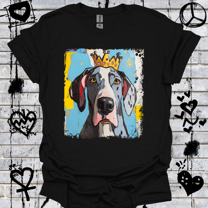 Great Dane Crowned T-Shirt – “Size Does Matter” Funny Dog Tee | Crowned & Connected Collection